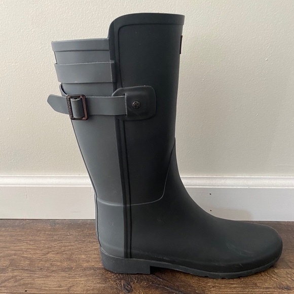 Hunter mid calf two toned boots - Picture 4 of 4